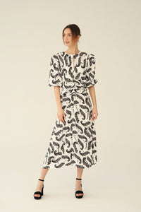 Layla White Paisley Dress